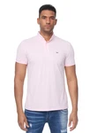 Denim Distriqt Poloshirt Sommer Polo-Shirt kurzarm Kragen Rosa