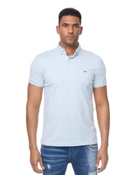 Denim Distriqt Poloshirt Sommer Polo-Shirt kurzarm Kragen Hellblau