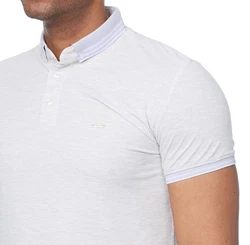 Denim Distriqt Poloshirt Modernes Sommerliches Herren Poloshirt mit feinen Details Grau