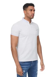 Denim Distriqt Poloshirt Modernes Sommerliches Herren Poloshirt mit feinen Details Grau