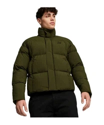 PUMA Sweatjacke Classics Oversized Puffer Jacke Dunkelgrün/Grün