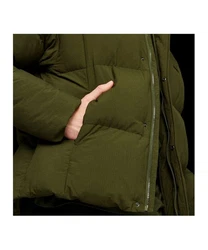 PUMA Sweatjacke Classics Oversized Puffer Jacke Dunkelgrün/Grün
