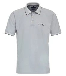 CASAMODA Poloshirt Polo-Shirt Grau/Blau