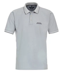 CASAMODA Poloshirt Polo-Shirt Grau/Blau