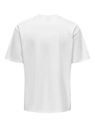 ONLY & SONS T-Shirt Fred weiß
