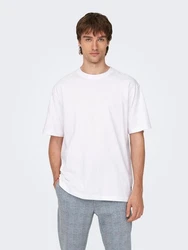 ONLY & SONS T-Shirt Fred weiß