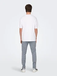ONLY & SONS T-Shirt Fred weiß