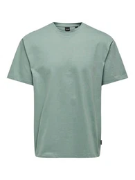T-Shirt - oversize kurzarm Shirt - Basic T-Shirt einfarbig - uni Shirt