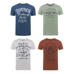 riverso Herren T-Shirt RIVLeon Regular Fit Kurzarm Print Tee Shirt 