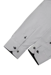 Rusty Neal Langarmhemd Slim-Fit Grau/Hellgrau/Dunkelgrau