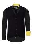 Rusty Neal Langarmhemd Slim-Fit Schwarz/Gelb/Grün Rusty Neal Langarmhemd Slim-Fit Schwarz/Gelb/Grün