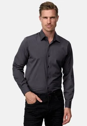 Rusty Neal Langarmhemd Slim-Fit Grau/Beige/Hellgrau/Dunkelgrau