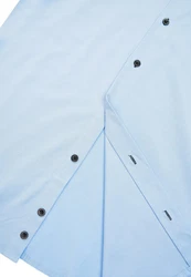 Rusty Neal Langarmhemd mit Krawatte Hellblau/Blau/Dunkelblau