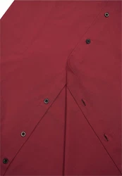 Rusty Neal Langarmhemd mit Krawatte Rot/Dunkelrot/Bordeaux