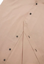 Rusty Neal Langarmhemd mit Krawatte Beige/Braun/Rosa