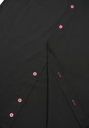 Rusty Neal Langarmhemd mit Krawatte Rosa/Schwarz