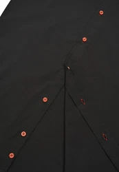 Rusty Neal Langarmhemd mit Krawatte Rot/Schwarz