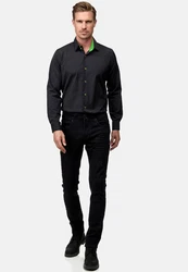 Rusty Neal Langarmhemd Slim-Fit Grün/Türkis/Neonfarben