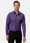 Rusty Neal Langarmhemd Slim-Fit Lila/Fliederfarben/Dunkelblau Rusty Neal Langarmhemd Slim-Fit Lila/Fliederfarben/Dunkelblau