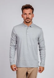 BOSS Poloshirt Pado Grau/Hellgrau