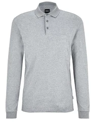 BOSS Poloshirt Pado Grau/Hellgrau