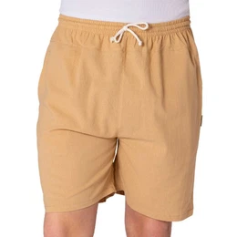 Strandshorts kurze Hose aus 100% Baumwolle Basic Stoffhose mit Taschen & Gummibund Sommerhose Sweatshorts Casual Loungewear Wellnesshose Strandshorts
