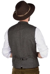 MarJo Trachtenweste Cordweste NICO grau/loden, mustard/loden