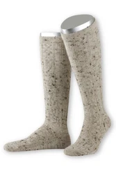 Lusana Trachtensocken Trachten Kniestrümpfe L4910T naturmeliert/beigemeliert (L4910T)