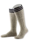 Lusana Trachtensocken Trachten Kniestrümpfe (L8995RT) marine/oliv (L8995RT)