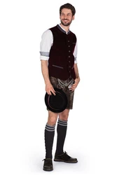 Lusana Trachtensocken Trachten Kniestrümpfe L8995R anthrazit/mittelgrau/marine/natur (L8995R)