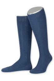 Trachtensocken Trachten Kniestrmpfe - L340 - jgeroliv, stahlblau, trachtenbraun
