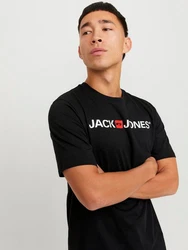 Jack & Jones T-Shirt Basic Schwarz/Dunkelblau/Hellblau/Mischfarben