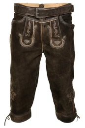 Trachtenlederhose Kniebundlederhose - SCHORSCHI - bosto glossy