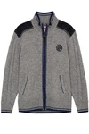 Spieth & Wensky Outdoorjacke Strickjacke Herren BETZBACH denim/hellgrau