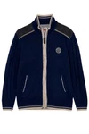 Spieth & Wensky Outdoorjacke Strickjacke Herren BETZBACH denim/hellgrau/denimblau