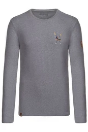 Trachtenshirt Longsleeve Herren - GERELSALM - grau