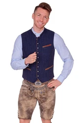 Maddox Trachtenweste KOFEL kiesel/marine