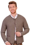 Spieth & Wensky Trachtenstrickjacke Pocking nuss/hellgrau