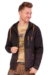 Tom Collins Outdoorjacke Strickfleecejacke SERENO anthrazit/trachtengrn