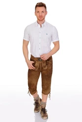 Spieth & Wensky Trachtenlederhose Kniebundlederhose VITTORIO II biber/nutria