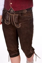 Spieth & Wensky Trachtenlederhose Kniebundlederhose VITTORIO II biber/nutria