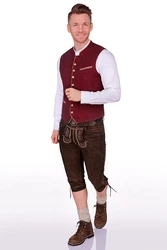 Spieth & Wensky Trachtenlederhose Kniebundlederhose VITTORIO II biber/nutria