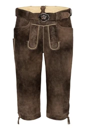 Trachtenlederhose Kniebundlederhose - VITTORIO II - biber, nutria