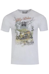 MarJo Trachtenshirt Herren HENRICK hellgrau/schlamm