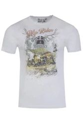 MarJo Trachtenshirt Herren HENRICK hellgrau/schlamm