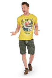 Trachtenjeans Jeans Bermuda Herren - HECTOR - army green