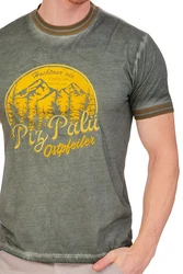 Piz Pal Outdoorjacke Trachtenshirt Herren TRIEFENSTEIN graphit/nadelgrün