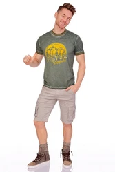 Piz Pal Outdoorjacke Trachtenshirt Herren TRIEFENSTEIN graphit/nadelgrün