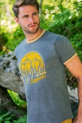 Piz Pal Outdoorjacke Trachtenshirt Herren TRIEFENSTEIN graphit/nadelgrün