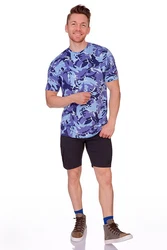 Tom Collins Trachtenshirt Funktionsshirt Herren RENATO blau/oliv